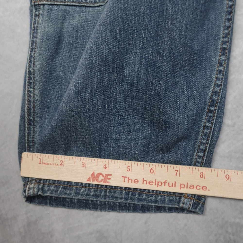 Pilcro Jeans Womens 20W Blue High Rise Crop Relaxed Utility Distressed Denim - Picture 12 of 15